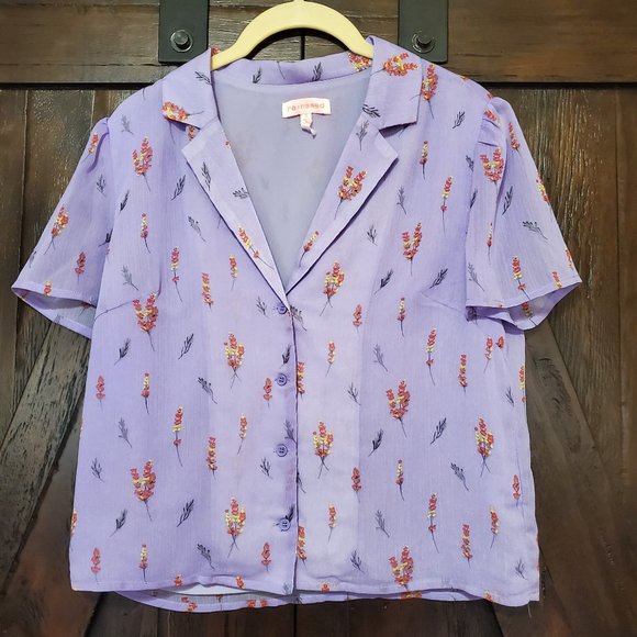 Re: Named Tasha Button-Down Floral Shirt Small - Picture 2 of 8